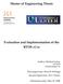 Master of Engineering Thesis. Evaluation and Implementation of the RTOS ecos