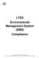 LTES Environmental Management System (EMS) Compliance
