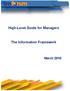 High-Level Guide for Managers. The Information Framework