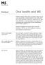 Oral health and MS. Factsheet