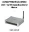 CONCEPTRONIC C54BRS4A 802.11g Wireless Broadband Router