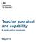 Teacher appraisal and capability. A model policy for schools