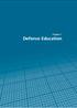 Chapter 7: Defence Education