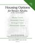Housing Options for Senior Adults