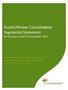 ScottishPower Consolidated Segmental Statement for the year ended 31 December 2013