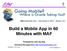 Build a Mobile App in 60 Minutes with MAF
