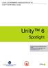 Unity 6. Spotlight. LOCAL GOVERNMENT ASSOCIATION OF SA Unity (DCW Edition) Guide
