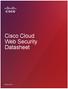 Cisco Cloud Web Security Datasheet
