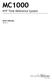 MC1000. NTP Time Reference System. User Manual Version 2.1
