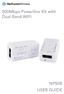 500Mbps Powerline Kit with Dual Band WiFi