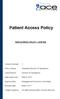 Patient Access Policy