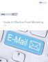 Guide to Effective Email Marketing EMAIL GUIDE