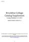 Brookline College Catalog Supplement