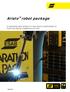Aristo robot package STANDARD MIG ROBOTIC WELDING COMPONENTS FOR FIELDBUS COMMUNICATION XA00125020. TrueArcVoltage TM System inside
