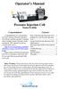 Operator s Manual. Pressure Injection Cell Model PC8500. Congratulations! Contents