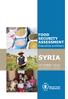 FOOD SECURITY ASSESSMENT. Executive summary SYRIA OCTOBER 2015