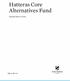 Hatteras Core Alternatives Fund. Quarterly Review 1Q 2015