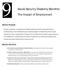 Social Security Disability Benefits: The Impact of Employment