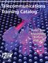 Telecommunications Training Catalog