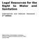 Legal Resources for the Right to Water and Sanitation