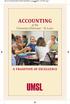 ACCOUNTING at the University of Missouri St. Louis