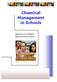 Chemical Management in Schools. Solutions for Healthy School Environments
