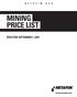 MINING PRICE LIST EFFECTIVE SEPTEMBER 1, 2015 WWW.NETAFIMUSA.COM