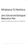Joint Cultural and Ecological Restoration Plan