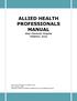 ALLIED HEALTH PROFESSIONALS MANUAL