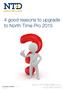 4 good reasons to upgrade to North Time Pro 2015