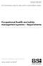 Occupational health and safety management systems Requirements
