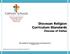 Diocesan Religion Curriculum Standards Diocese of Dallas
