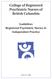 College of Registered Psychiatric Nurses of British Columbia. Guidelines Registered Psychiatric Nurses in Independent Practice