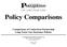 Policy Comparisons. Comparisons of Connecticut Partnership Long-Term Care Insurance Policies