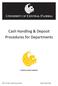 Cash Handling & Deposit Procedures for Departments