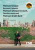Platinum Cheque Account, Islamic Platinum Cheque Account, One Account and Platinum Credit Card