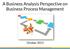 A Business Analysis Perspective on Business Process Management