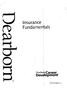 Insurance Fundamentals