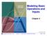 Modeling Basic Operations and Inputs