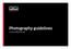 Photography guidelines. www.salford.ac.uk