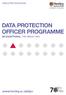 DATA PROTECTION OFFICER PROGRAMME