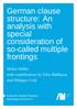German clause structure: An analysis with special consideration of so-called multiple frontings