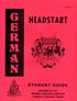 GM0101S HEADSTART STUDENT GUIDE PREPARED IY THE DEFENSE LANGUAGE INSTITUTE FOREIGN LANGUAGE CENTER