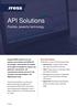 API Solutions. Flexible, powerful technology. Integrate IRESS solutions into your. IRESS API Solutions systems and workflows with IRESS API