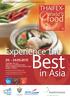 Experience the 20. - 24.05.2015. www.worldoffoodasia.com/www.thaitradefair.com