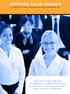CERTIFIED SALES TRAINER