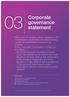 Corporate governance statement