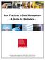 Best Practices in Data Management - A Guide for Marketers -