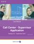 User Manual. Call Center - Supervisor Application
