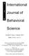 International. Journal of. Behavioral. Science